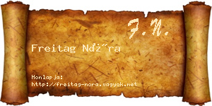 Freitag Nóra névjegykártya