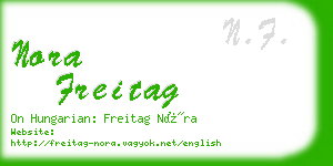 nora freitag business card